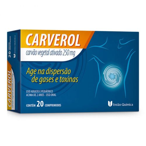 Carverol 250mg c/20 Comprimidos
