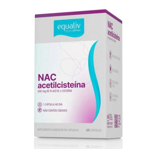 NAC Acetilcisteina Suplemento Alimentar Equaliv 60cps