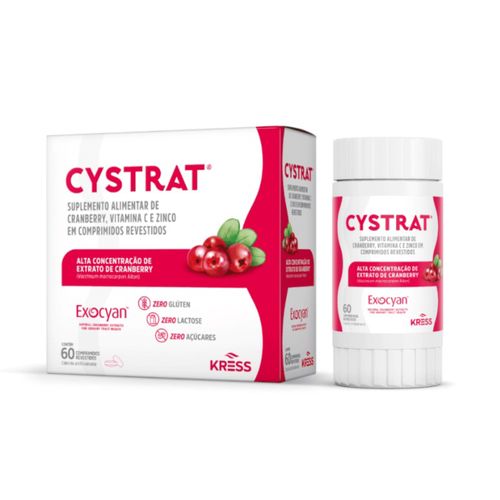 Cystrat Suplemento Alimentar de Cranberry Kress 60cpr Cystrat Suplemento Alimentar de Cranberry Kress 60cpr