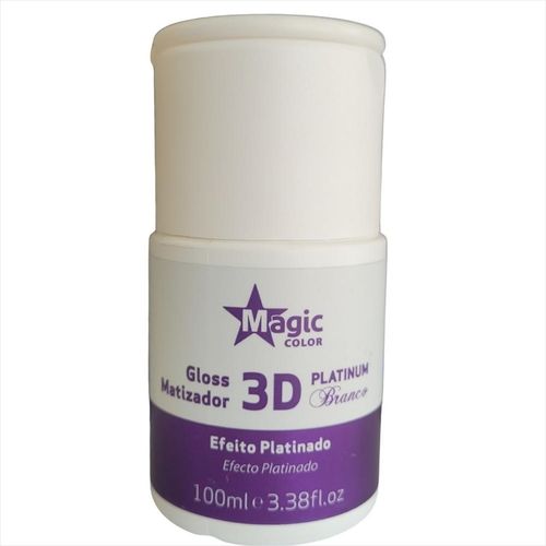 Magic Color Gloss Matizador 3D 100mls Platinum Branco Magic Color Gloss Matizador 3D 100mls Platinum Branco