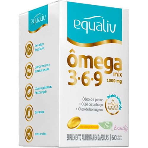 Suplemento Alimentar Equaliv Ômega Mix 3-6-9 - 60cps Suplemento Alimentar Equaliv Ômega Mix 3-6-9 - 60cps