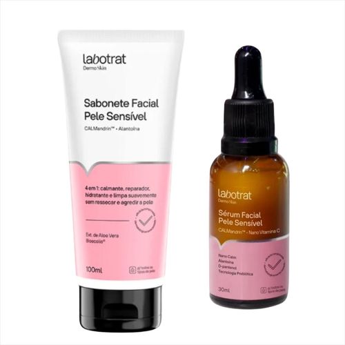 Kit Labotrat Facial Pele Sensível Sérum 30ml+Sabonete 100ml