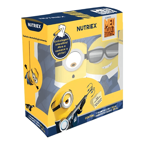 Kit Condicionador + Shampoo Minions Kids Infantil 500ml Kit Condicionador + Shampoo Minions Kids Infantil 500ml