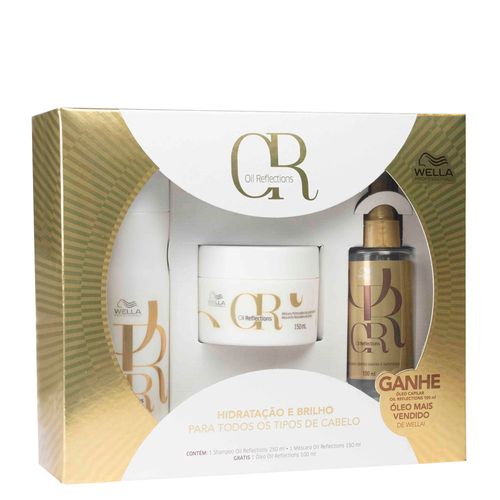 Kit Wella Professionals Oil Reflections Ganhe Óleo Capilar 100ml Kit Kit Wella Professionals Oil Reflections Ganhe Óleo Capilar 100ml Kit