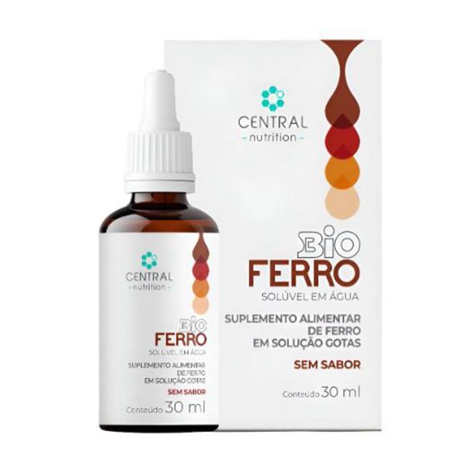 Bio Ferro Gotas 30ml Central Nutrition Bisclicinato Ferroso Sem Sabor Bio Ferro Gotas 30ml Central Nutrition Bisclicinato Ferroso Sem Sabor