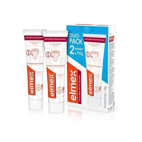Kit Creme Dental Elmex Anticárie Professional 2 Unidades 110g Kit Creme Dental Elmex Anticárie Professional 2 Unidades 110g
