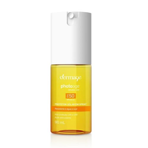 Protetor Solar Facial Spray Antioxidante FPS 50 Dermage Photoage 90ml