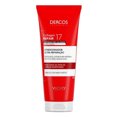 Condicionador Vichy Dercos Collagen Repair 17 Ultra Reparação 200g Condicionador Vichy Dercos Collagen Repair 17 Ultra Reparação 200g