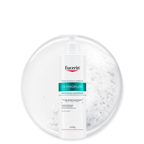 Gel de Limpeza Eucerin Dermopure Clinical Concentrado Oil Control 400g 400 g