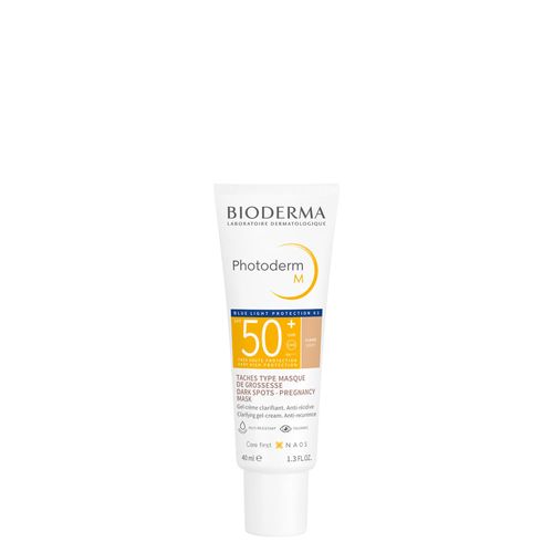 Protetor Solar Facial Bioderma Photoderm M Ação Clareadora FPS 50+ Cor 2.0 40ml Claire