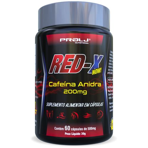 RED X CAFEÍNA 200MG 60 CÁPSULAS RED X CAFEÍNA 200MG 60 CÁPSULAS