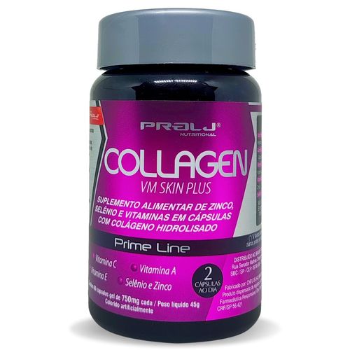 Collagen VM Skin Plus 750mg 60 cápsulas Prolj Nutritional