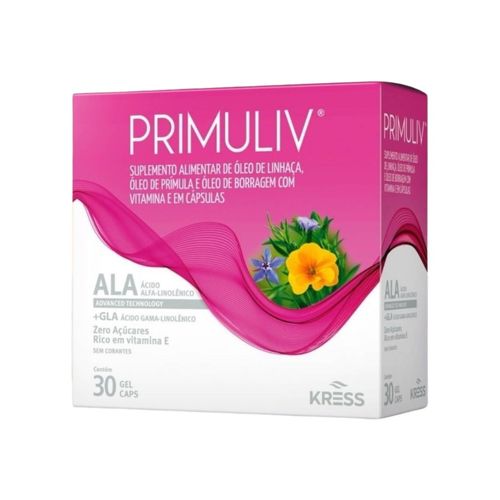 Suplemento Alimentar Primuliv - 30cps Suplemento Alimentar Primuliv - 30cps