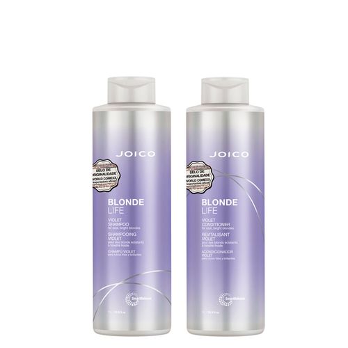 Kit Joico Professional Blonde Life Violet - Shampoo 1000ml + Cndicionador 1000ml Kit