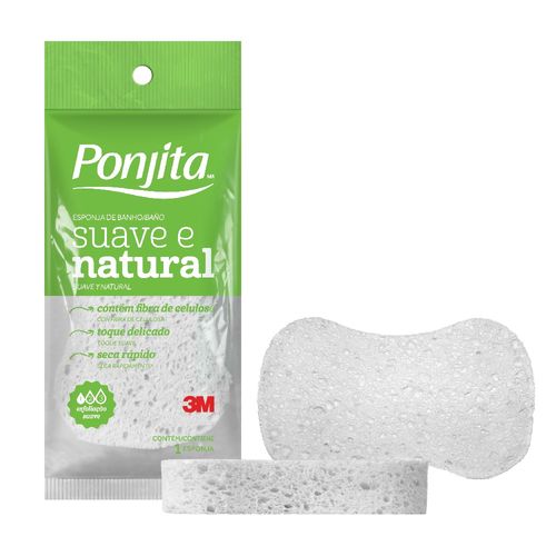 Esponja de Banho Ponjita 3M Suave e Natural Esponja de Banho Ponjita 3M Suave e Natural