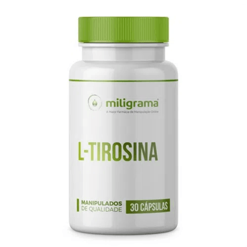 L-Tirosina 500mg: alívio do stress e ansiedade 30 Cápsulas L-Tirosina 30 Cápsulas 30 Cápsulas
