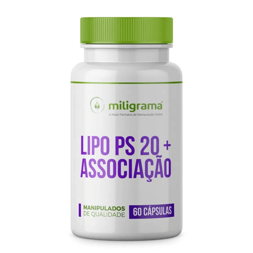 Lipo PS 20 + Associação  60 Cápsulas Lipo PS 20 + Associação 60 cápsulas