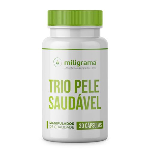 Trio Pele Saudável com Selo de Autenticidade 30 Cápsulas Trio Pele Saudável 30 Cápsulas