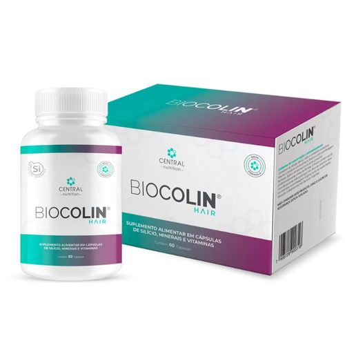 BIOCOLIN HAIR 500MG - POTE COM 60 CAPSULAS