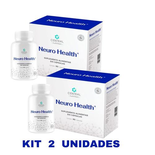 Kit 2 Neuro Health®-90 Cápsulas Suplemento Vitaminas Memória Kit 2 Neuro Health®-90 Cápsulas Suplemento Vitaminas Memória