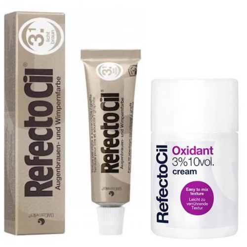 Refectocil Tintura Castanho Claro 3.1 e Oxidante Creme 100ml