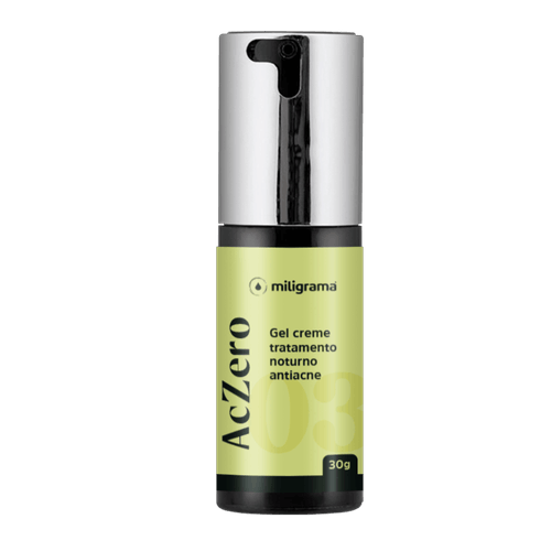 Gel Creme de Tratamento Noturno Antiacne 30g - Linha Aczero Gel Creme de Tratamento Noturno Antiacne  30g- Linha AcZero Sem Sabor/Aroma 30g Branca/Transparente