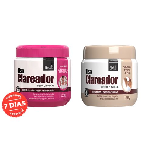 Clareador Íntimo Virilha Axila Gengibre Chinês Rosa Mosqueta