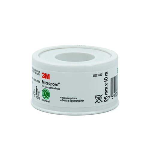 Fita Micropore Bege 25X10