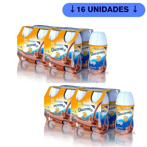 Glucerna SR  200ml pack com  16 unidades sabor Chocolate