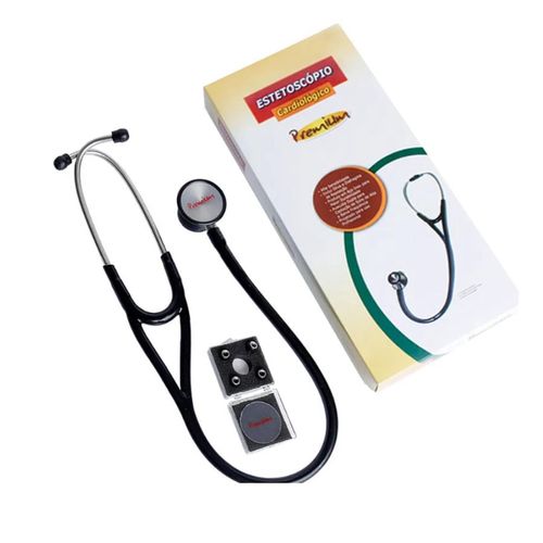 Estetoscopio Cardiologico Permium Preto ESTETOSCÓPIO cardiologico Estetoscopio Cardiologico Permium Preto ESTETOSCÓPIO cardiologico