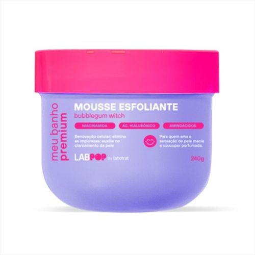 Labotrat Meu Banho Premium Bubblegum Witch Mousse Esfoliante 240g Labotrat Meu Banho Premium Bubblegum Witch Mousse Esfoliante 240g