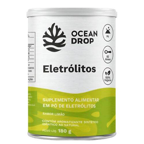 Eletrólitos Em Pó Limão Ocean Drop 180g