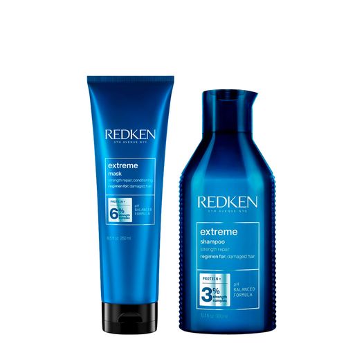 Kit Redken Extreme - Shampoo 300ml + Máscara 250ml Kit Kit Redken Extreme - Shampoo 300ml + Máscara 250ml Kit