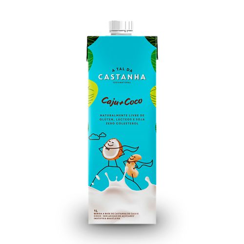 Bebida de Castanha de Caju e Coco A Tal da Castanha 1l Bebida de Castanha de Caju e Coco A Tal da Castanha 1l