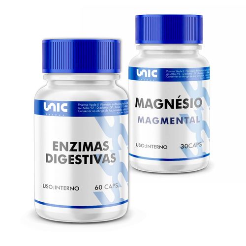 Kit MagMental 300mg mais Enzimas Digestivas Kit MagMental 300mg mais Enzimas Digestivas