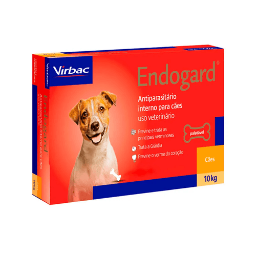 ENDOGARD - para cães até 10kg- cx c/6 compr. único