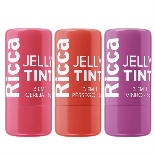 Ricca Jelly Tint 3 em 1 5g pessego Ricca Jelly Tint 3 em 1 5g pessego