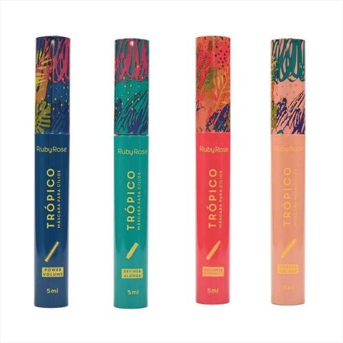Ruby Rose Trópico Máscara de Cílios 4mls curva e volume hb503 Ruby Rose Trópico Máscara de Cílios 4mls curva e volume hb503