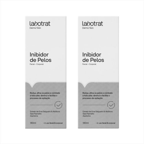 Kit Labotrat Inibidor de Pelos Dermo Skin 140ml 2 Unidades Kit Labotrat Inibidor de Pelos Dermo Skin 140ml 2 Unidades