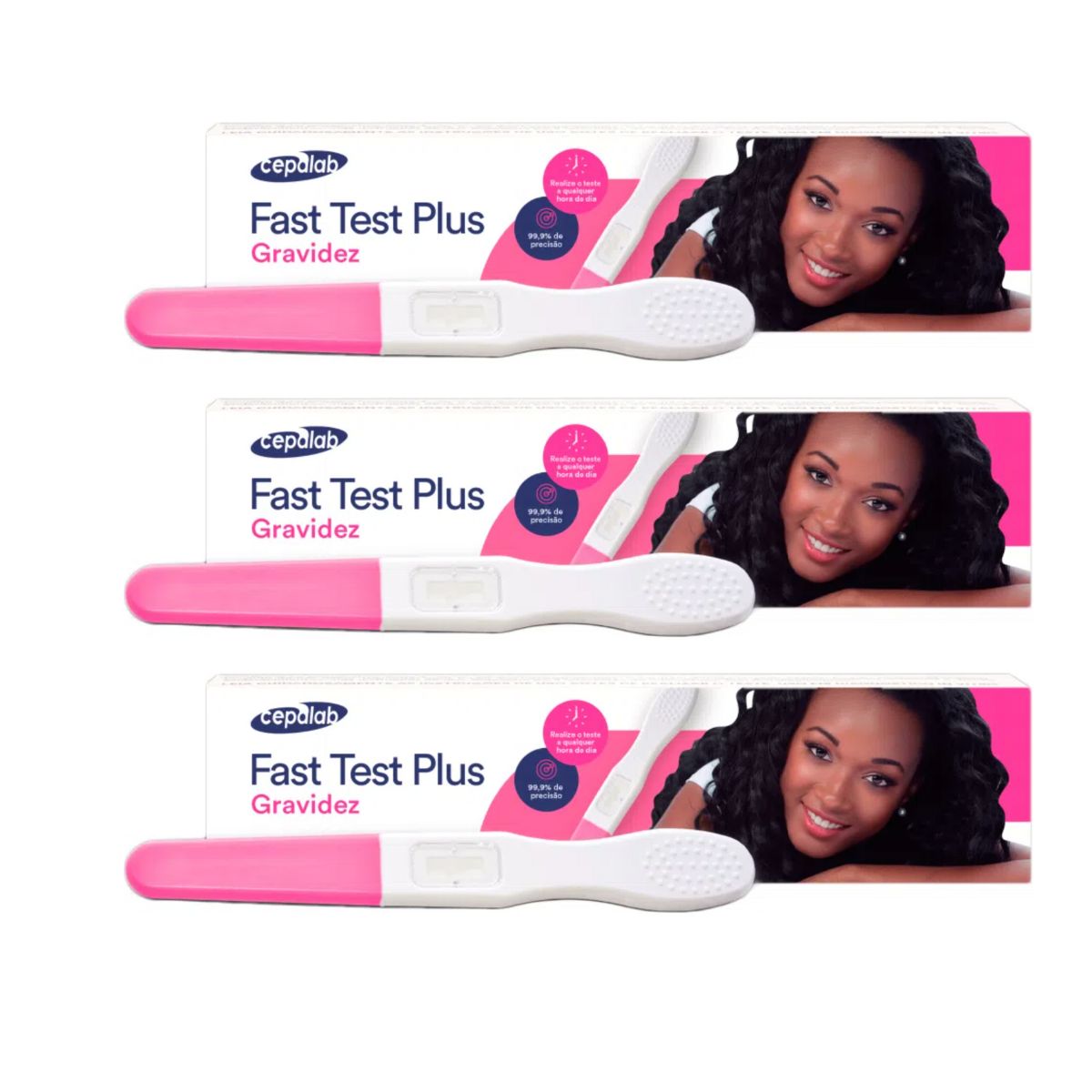 Kit 3 Teste Gravidez Caneta Cepalab 99,9% [RD]