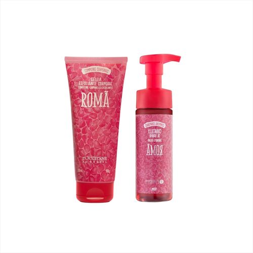 Kit L'occitane Romã Chantilly de Banho+Geleia de Banho Esfoliante