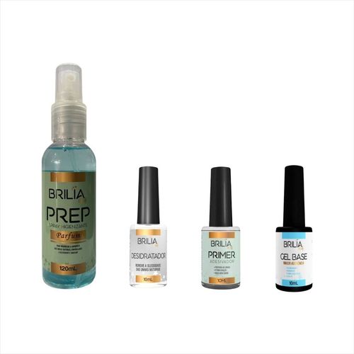 Kit Brilia Nails Preparadores Para Alongamento Kit Brilia Nails Preparadores Para Alongamento