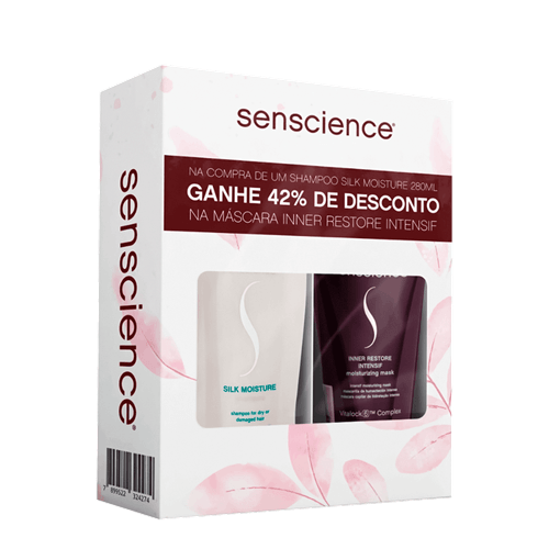 Kit Senscience Silk Moisture Inner Restore - Máscara 150ml + Shampoo 280ml NULO