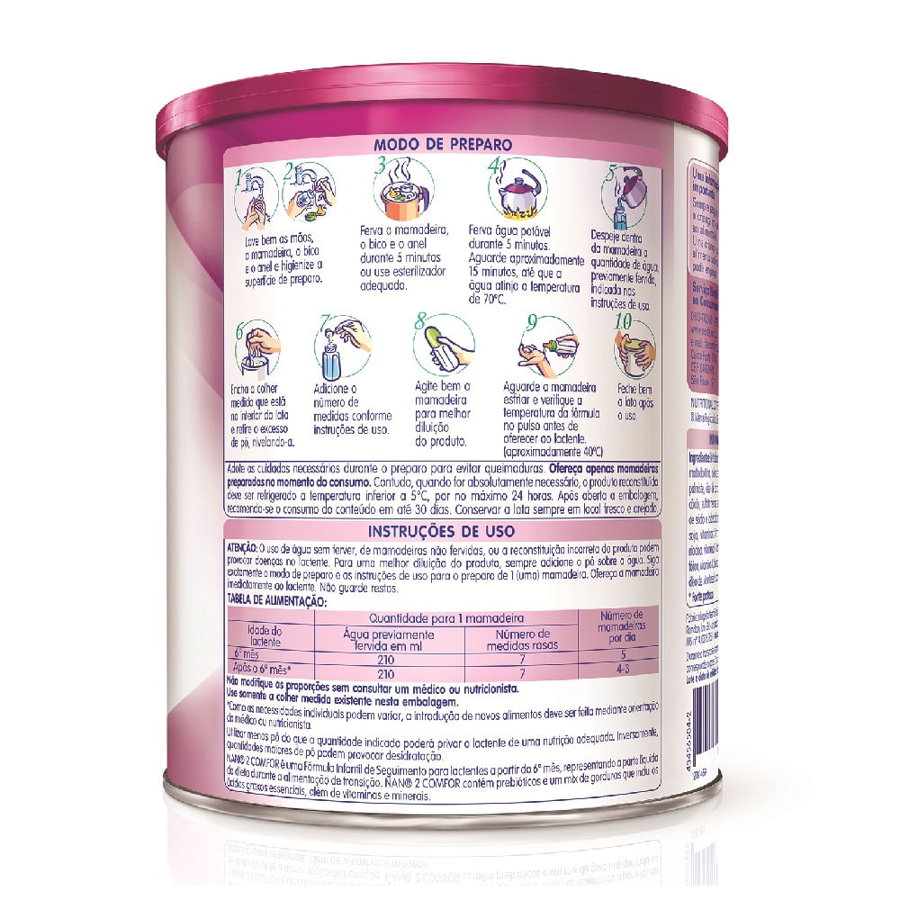 Formula Infantil Nestle Nan Comfor 2 400g Drogarias Pacheco Formula Infantil Nestle Nan Comfor 2 400g Drogarias Pacheco