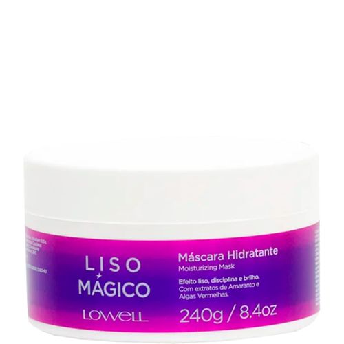 Máscara de Hidratação Lowell Liso Mágico 240g 240g Máscara de Hidratação Lowell Liso Mágico 240g 240g