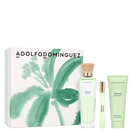 Kit Perfume Adolfo Dominguez Agua Fresca Azahar Feminino - Eau de Toilette 120ml + Miniatura 10ml + Loção Corporal 75ml Coffret Kit Perfume Adolfo Dominguez Agua Fresca Azahar Feminino - Eau de Toilette 120ml + Miniatura 10ml + Loção Corporal 75ml Coffret