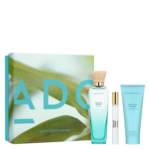Kit Perfume Adolfo Dominguez Água Fresca Bambú Eau de Toilette Feminino 120ml + Creme Corporal 75ml + Miniatura 10ml Kit Perfume Adolfo Dominguez Água Fresca Bambú Eau de Toilette Feminino 120 ml + Creme Corporal 75 ml + Miniatura 10 ml