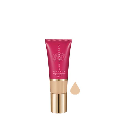 Base Líquida Eudora Niina Secrets Hidra Glow Natural 05 30ml 05 Base Líquida Eudora Niina Secrets Hidra Glow Natural 05 30ml 05