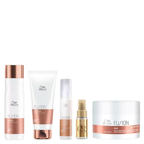 Kit Wella Professionals Fusion Home Care - 5 Produtos Kit Kit Wella Professionals Fusion Home Care - 5 Produtos Kit