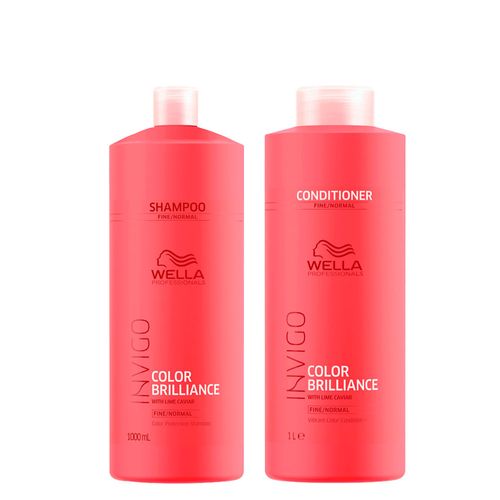 Kit Wella Professionals Invigo Color Brilliance - Shampoo 1000ml + Condicionador 1000ml Kit Kit Wella Professionals Invigo Color Brilliance - Shampoo 1000ml + Condicionador 1000ml Kit